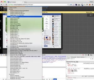 google-chrome-inspector-element-device-mode-activated