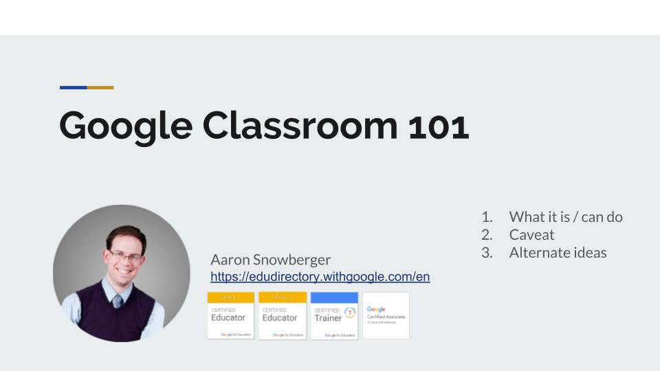 Google Classroom & G Suite for Education Training